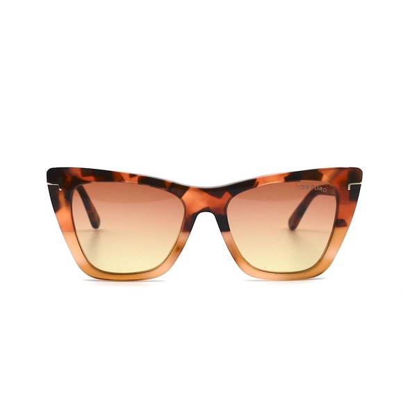 TOM FORD TF846/S 56T POPPY-02 HAVANA BROWN GRADIENT WOMEN'S SUNGLASSES - Picture 2 of 10